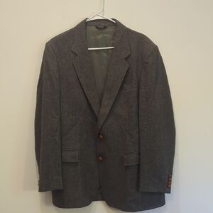 Le Tigre Charcoal Blazer with Brown Buttons